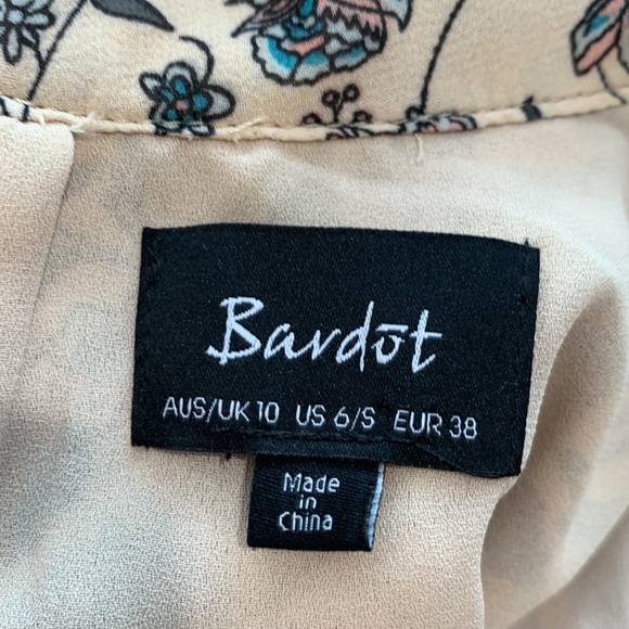 BARDOT Blush Floral Playsuit Size 10 - Picture 12 of 12